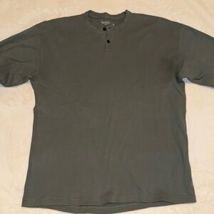 Abercrombie ribbed henley long sleeve